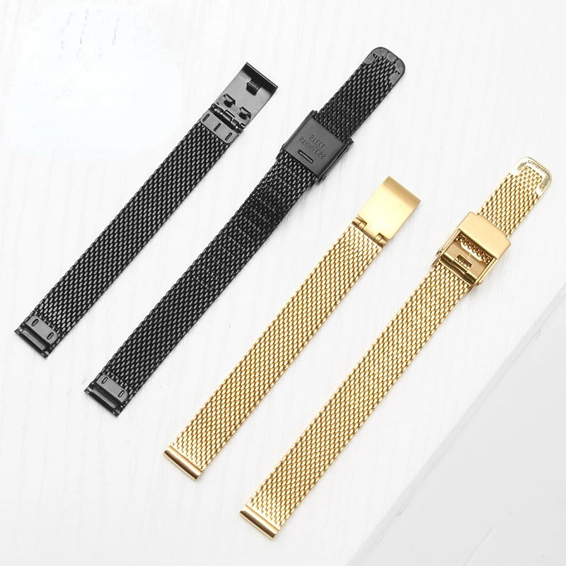 Watch Bracelet Women's Metal Steel Belt Suitable for Julius Small Dial 8 10 12 14 16mm Quartz Watch Women's Strap