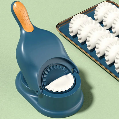 2 i 1 Dumpling Maker DIY Kit Omslagspressare Manuell arbetsbesparande Ravioli Empanadas Deg Hudformningsmaskin Köksprylar