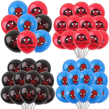 10/20/30pcs Spiderman 12 Inch Latex Balloons Air Globos Boys Birthday Party Decorations Toys For Kid Baby Shower Party Supplies