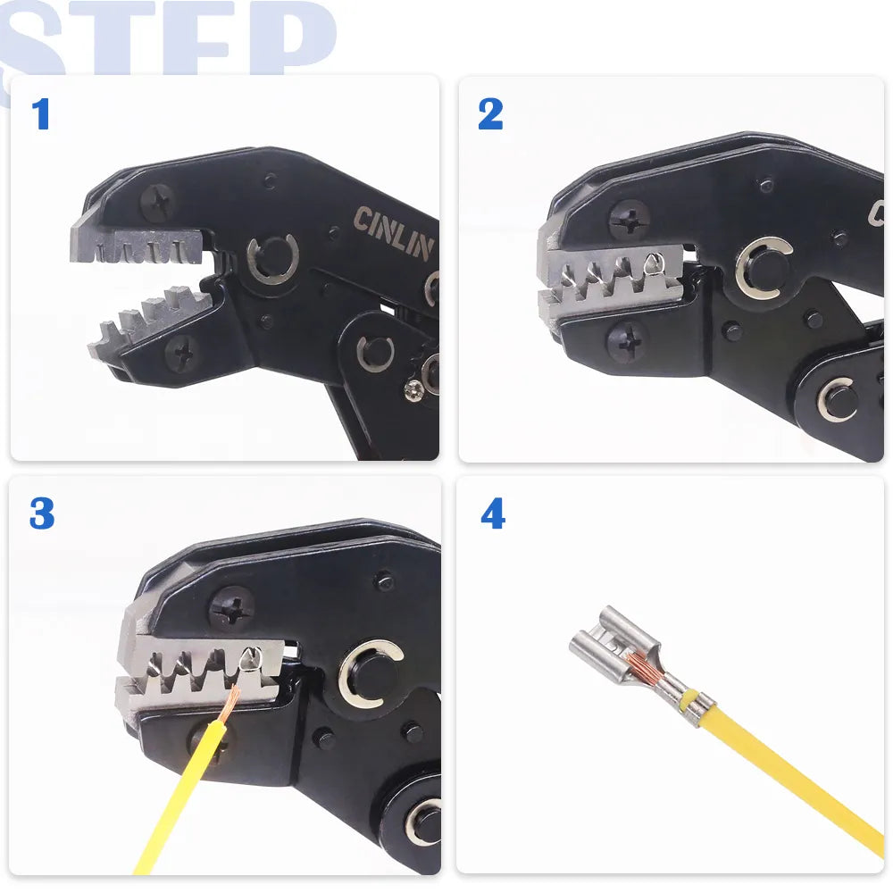 DuPont-terminaler Crimptång Utbytbara stansar Wire Crimper Crimpverktyg Spärrning SN-48B PH2.0 XH2.5 JST2.5 VH3.96