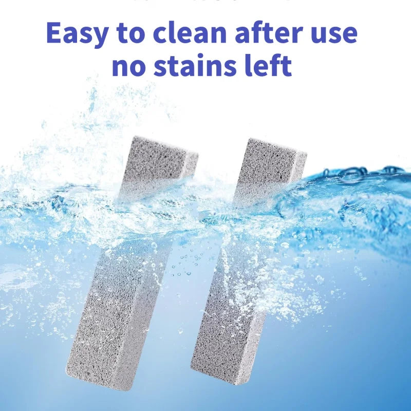 6PCS Pumice Stone Cleaning Stick Toilet Limescale Rust Stain Dirt Removal Brush Bathroom Tile Sink Household Washing Cleaner