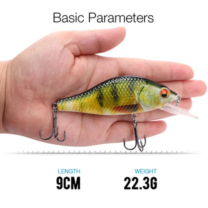 4g/11g/22g Black Minnow Wobblers Pike Fishing Lure Artificial Bait Hard Swimbait Mini Crankbaits Fishing Tackle Lures