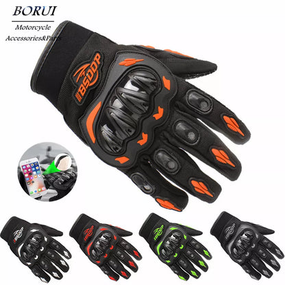 Sommar Motorcykelhandskar Andas Full Finger Guantes Luvas Outdoor Sports Protection Vattentät Racing Ridning Tillbehör