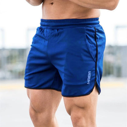 New Fitness Breathable Sports Shorts Running Quick Dry Pants Summer Slim Training Quarter Pants