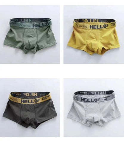 1/5pcs Mens Underwear Male Boxers Sexy Underpant Comfortable Breathable Fashion Style Softness Boys Catton Panties Boxershorts