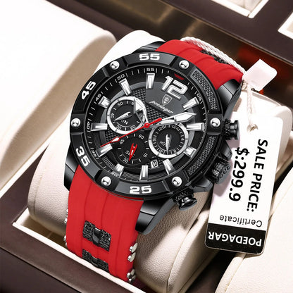 Casual Men Watch Luxury Waterproof Luminous Chronograph Date Man Wristwatch Military Quartz Men's Watches High Quality