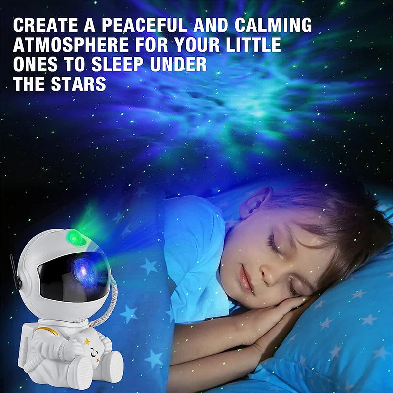 LED Astronaut Projection Light Starry Sky Atmosphere Light Galaxy Projector Night Light Desktop Decoration Light Bedroom Home Li