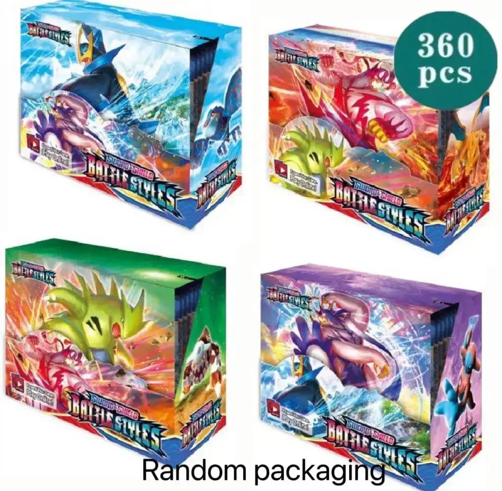 360Pcs Box Pokemon Shining Fates Style SCARLET&VIOLE 151 Booster Battle Carte Trading Card Game Collection Cards Toys Kids Gifts