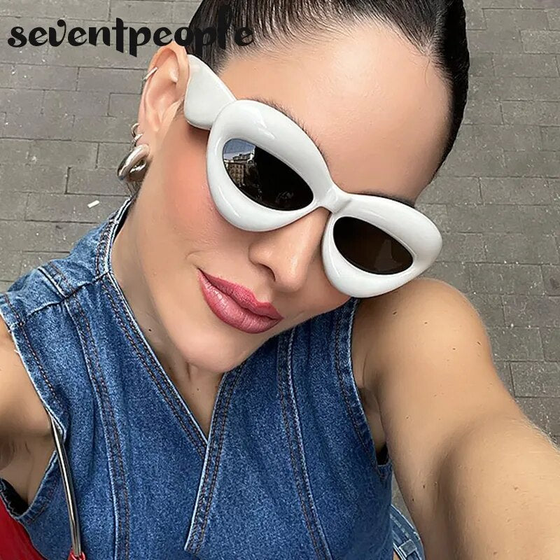 Lunettes De soleil yeux De chat femmes lunettes De soleil Sexy en forme De lèvre pour femme nouveau dans la mode lunettes De soleil Punk hommes Gafas De Sol produits tendance