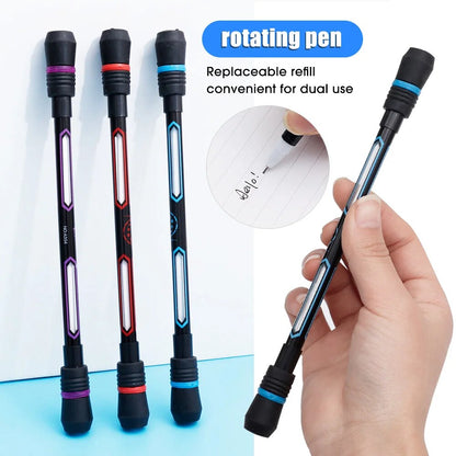 Stylo rotatif créatif, jouet Spinner, anti-Stress, pour enfants et adultes, stylos à Gel rotatifs, antidérapant, papeterie pour étudiants, 4/2/1 pièces