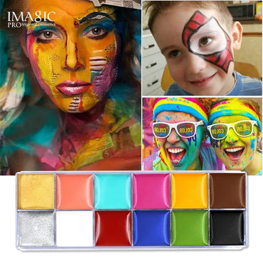 Tattoo Face Body Paint Oil Painting Art