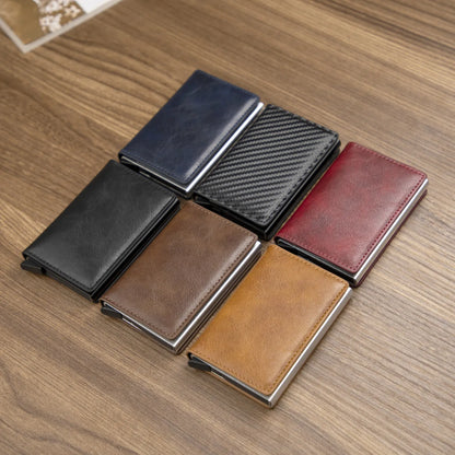 ID Credit Card Holder Case Wallets Men Brand Design Anti Rfid Blocking Magic Leather Slim Mini Wallet Small Money Bag Purse