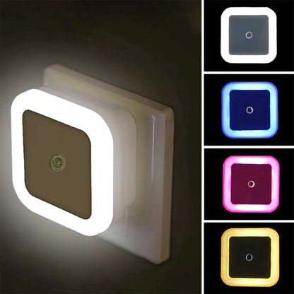 Sans fil LED veilleuse capteur éclairage Mini ue prise américaine veilleuses lampe pour chambre d'enfants décoration lumières éclairage