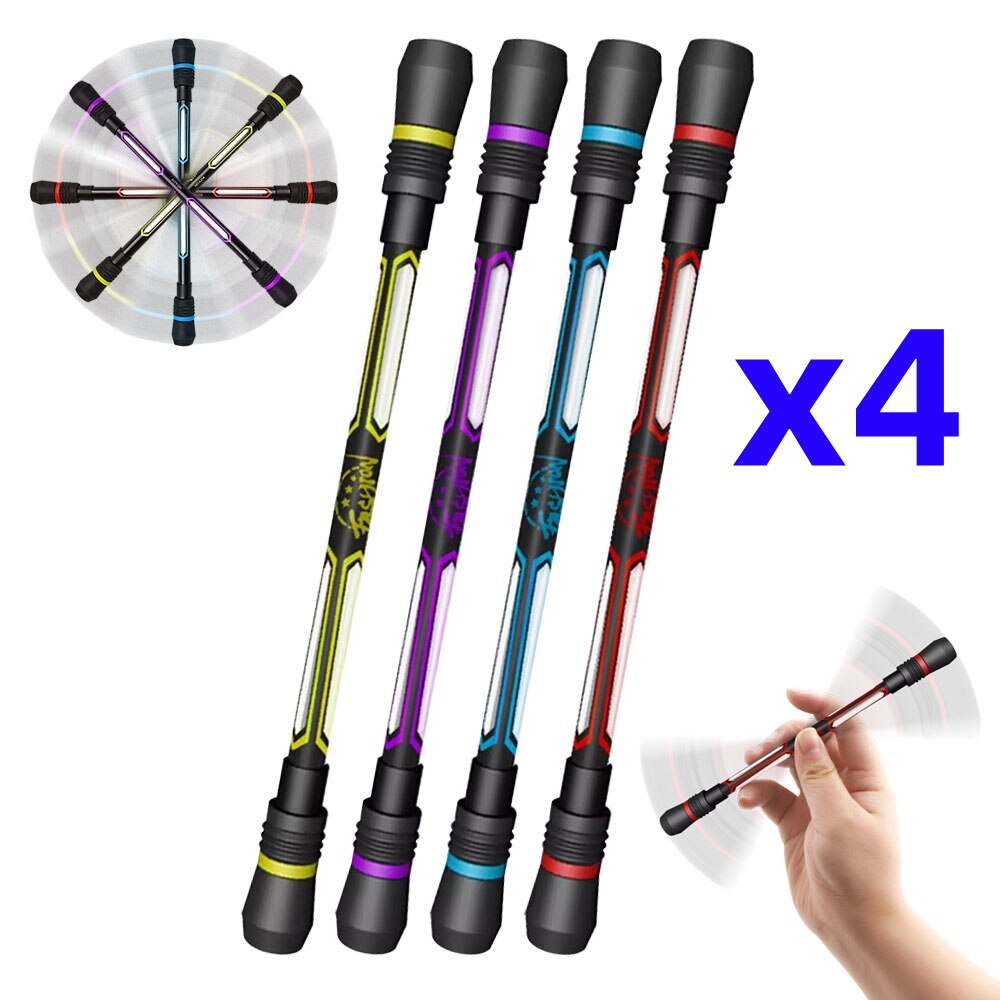 Stylo rotatif créatif, jouet Spinner, anti-Stress, pour enfants et adultes, stylos à Gel rotatifs, antidérapant, papeterie pour étudiants, 4/2/1 pièces