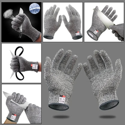 HPPE niveau 5 gants de sécurité anti-coupure haute résistance industrie cuisine jardinage anti-rayures anti-coupure coupe de verre multi-usages