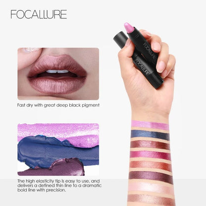 FOCALLURE 31 Colors Matte Lipstick Pencil High Crayons Gloss Long-lasting Waterproof