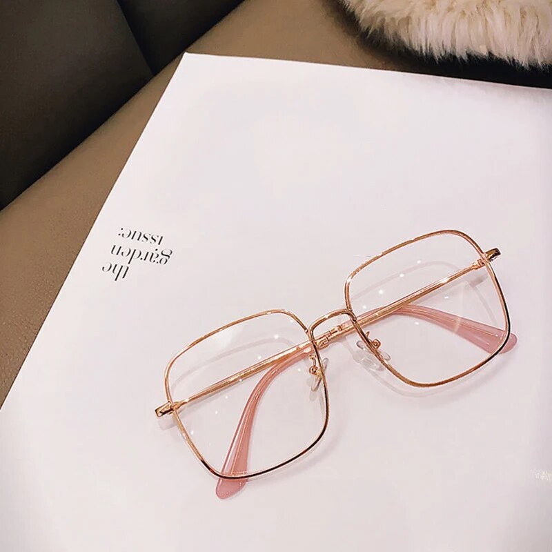 Luxury Anti Blue Light Glasses Men Women Diamond Studded Oversized Square Eyeglasses Computer Goggles Eyewear Glitter Frame