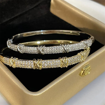 New Korean Exquisite Bamboo Bracelet Sweet Elegant Fashion Simple Geometric Bracelet Women's Banquet Jewelry