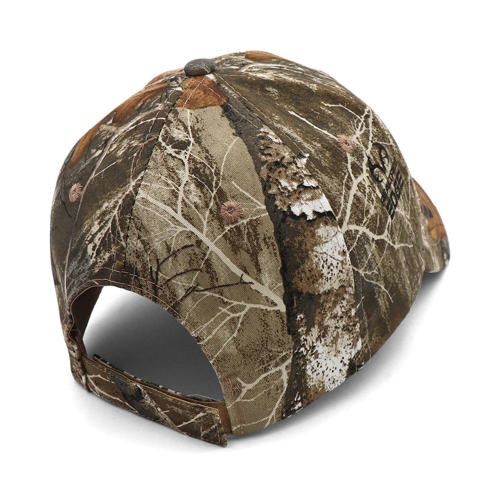 KOEP New Camo Baseball Cap Fishing Caps Men Outdoor Hunting Camouflage Jungle Hat 3D Deer Head Hiking Casquette Hats