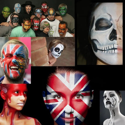 Tattoo Face Body Paint Oil Painting Art