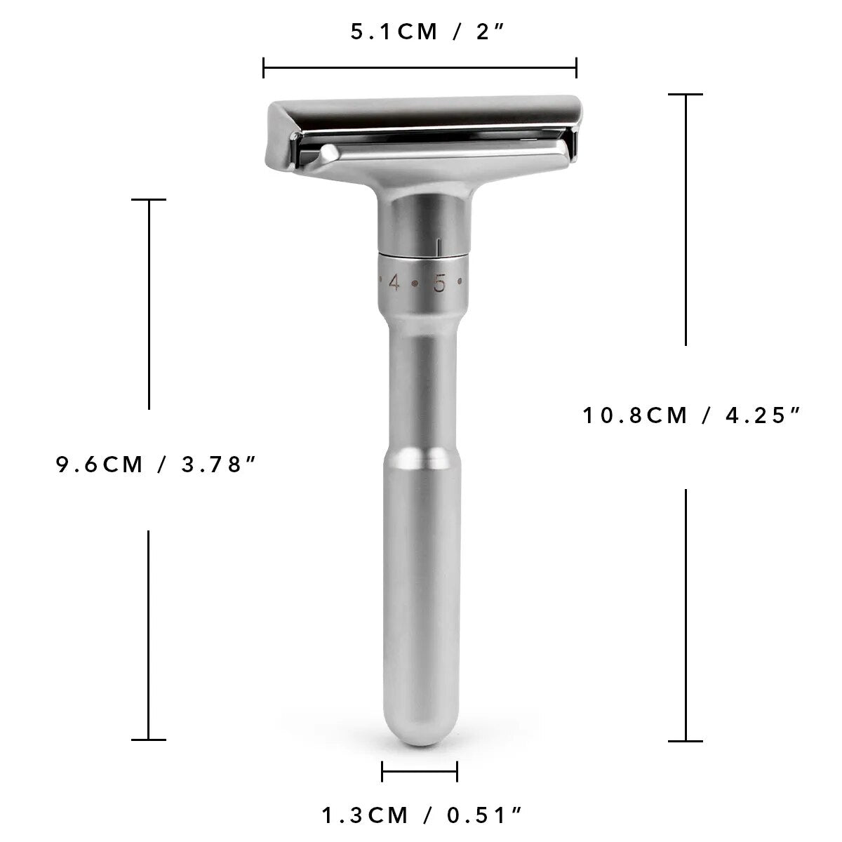 Adjustable Safety Razor Double Edge Classic Mens Shaving Mild to Aggressive 1-6 File Hair Removal Shaver it with 5 Blades