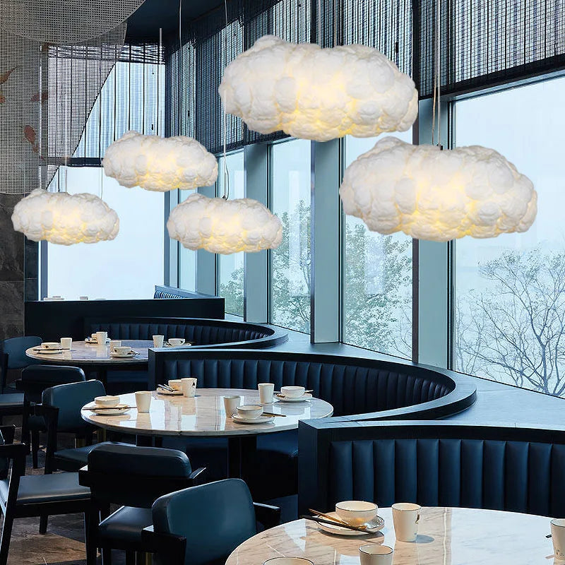 Modern Floating Cloud Led Pendant Lights Living Dining Children Room Chandelier Lighting Kitchen Bar Club Hanging Lamp Luminaire