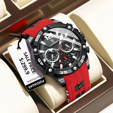 Casual Men Watch Luxury Waterproof Luminous Chronograph Date Man Wristwatch Military Quartz Men's Watches High Quality