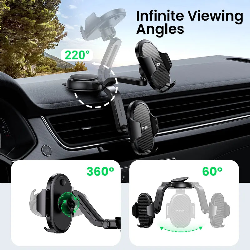 Car Phone Holder Stand Gravity Dashboard Phone Holder Universial Mobile Phone Support For iPhone 15 14 Pro Xiaomi Samsung