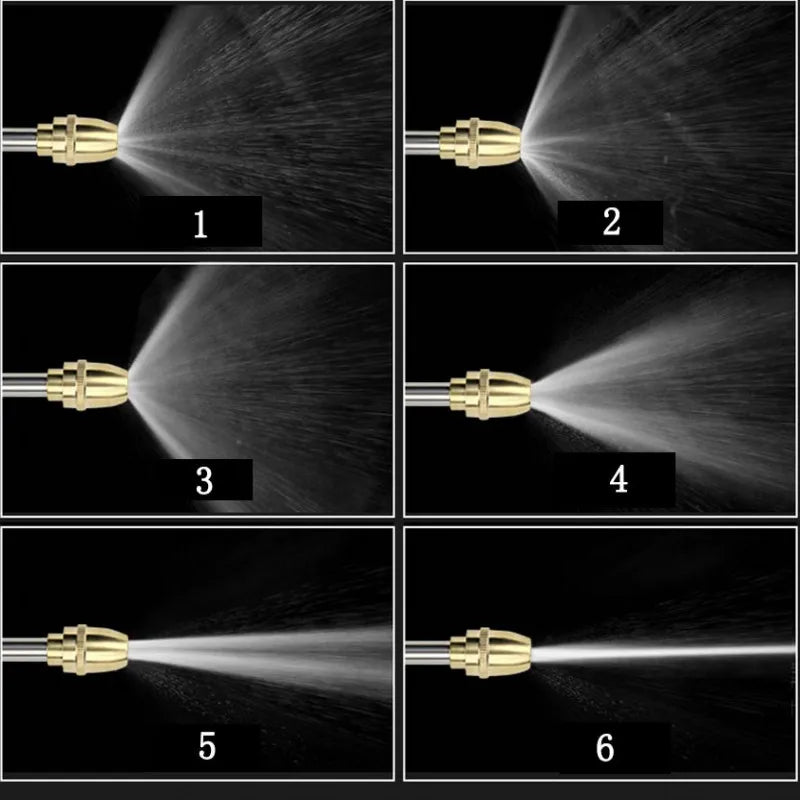 Trädgårdsvattenpistol Sprinklerslangmunstycke Högtrycksbiltvätt Metallvattensprutpistoler Bevattning bevattningsverktyg