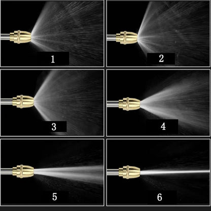 Trädgårdsvattenpistol Sprinklerslangmunstycke Högtrycksbiltvätt Metallvattensprutpistoler Bevattning bevattningsverktyg