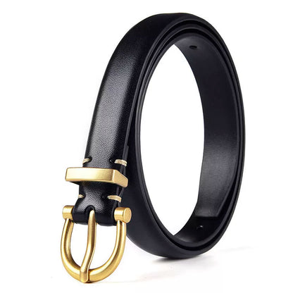 Ceinture de luxe en cuir véritable pour femmes, boucle de ceinture en métal, 3 couleurs, haute qualité, tendance, nouvelle collection