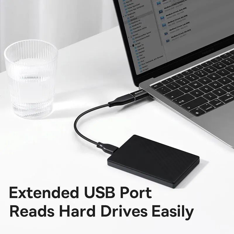 Baseus USB OTG Data Transfer Adapter Type C Female to USB Male Converter Fast Charging Adapter For Laptop Macbook Samsung