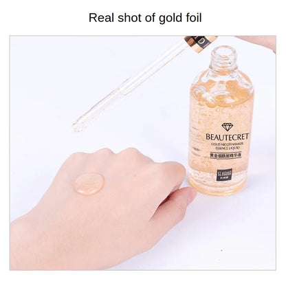 24K Gold Hyaluronic Acid Nicotinamide Face Serum Replenishment Moisturize Shrink Pore Brighten Skin Care Firming Facial Essence