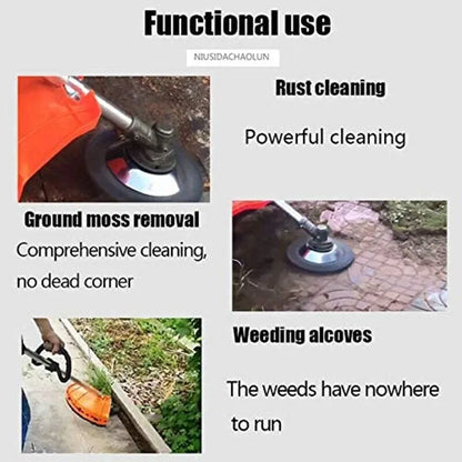 150mm Steel Wire Wheel Garden Weed Brush Lawn Mower Grass Eater Trimmer Brush Cutter Tools Garden Grass Trimmer Head Weed Brush