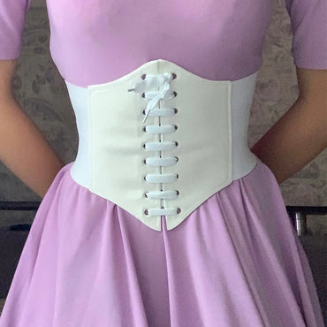 Corset large en cuir Pu pour femmes, ceintures amincissantes, élastique, taille haute, extensible, façonnant, Cinto Sobretudo Femme Fajas