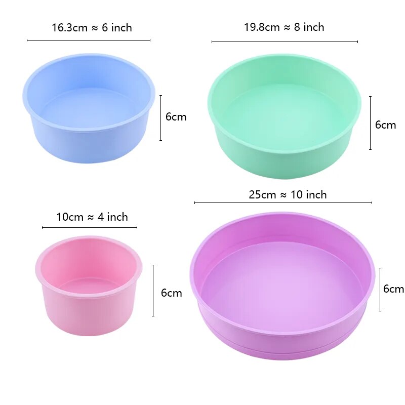 Silicone Cake Mold Round Shape Rectangular Silicone Bread Pan Cake Round Shape Mold 12 Holes Muffin Cupcake Baking Pans