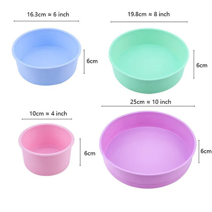 Silicone Cake Mold Round Shape Rectangular Silicone Bread Pan Cake Round Shape Mold 12 Holes Muffin Cupcake Baking Pans