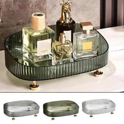 Perfume Skincare Organizer Tray Toilet dresser Countertop cosmetics storage rack Anti Fall Makeup Perfume box beauty essentialls