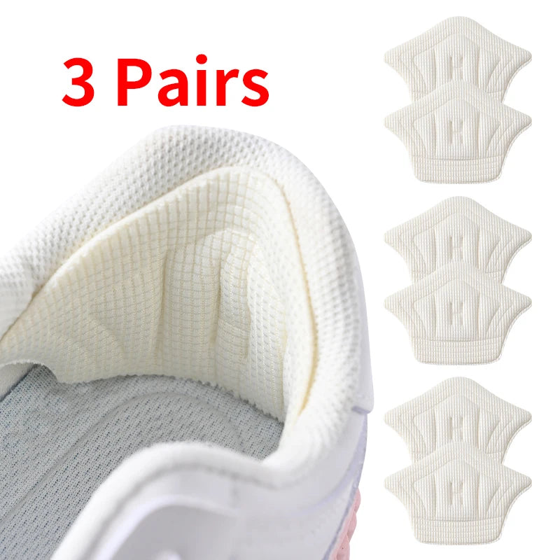 3pair/6pcs Insoles Patch Heel Pads for Sport Shoes Back Sticker Adjustable Size Antiwear Feet Pad Cushion Insert Insole