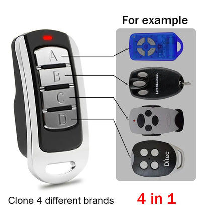 Garage Door Remote Control Duplicator 287MHz-868MHz Multi-Frequency Code Grabber Clone Gate Remote Control Garage Door Opener