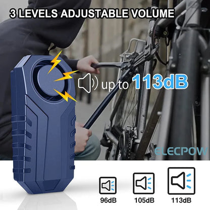 Elecpow alarme de vélo sans fil télécommande étanche moto électrique Scooter vélo Protection de sécurité alarmes antivol