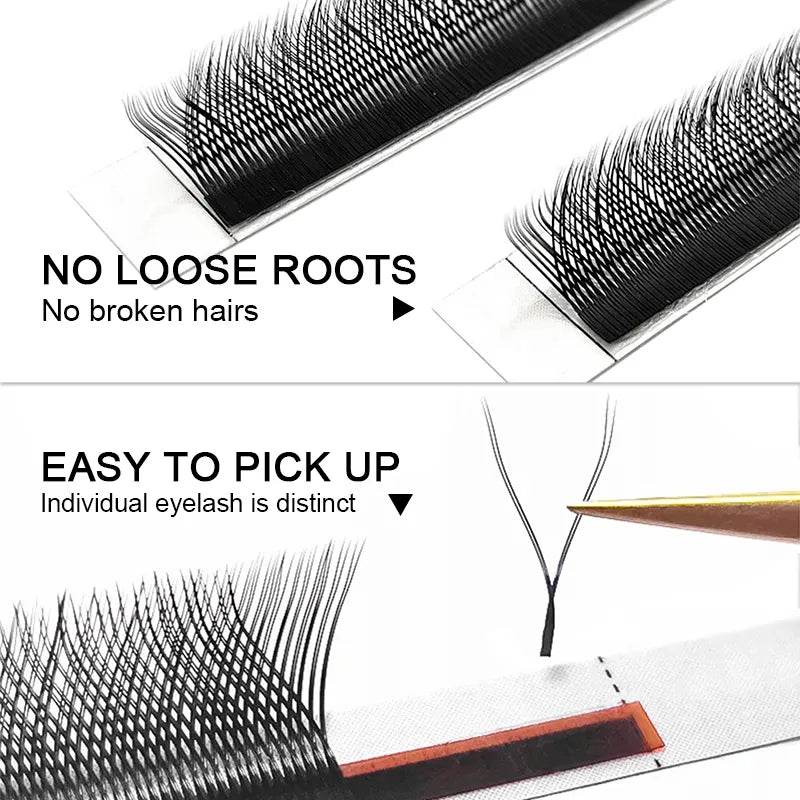 New Arrival YY Shape lash Fluffy Individual Eyelash Extensions Natural and Soft Lash Wholesale/Supplies