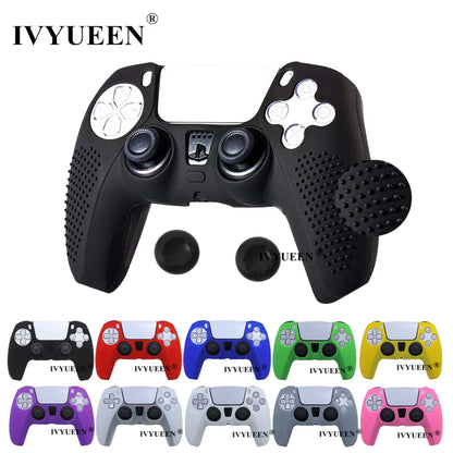 IVYUEEN – housse de protection antidérapante en Silicone, pour Sony PlayStation Dualshock 5 PS5, coque de manette, capuchon de poignée pour DualSense