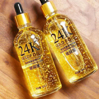 100ml 24k guld Hyaluronsyra Nikotinamid Ansiktsserum Anti Aging Facial Lifting Collagen Essence Skin Care Whitening Serum