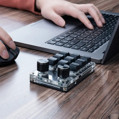 Programmation Macro bouton personnalisé clavier rvb 3 touches copier coller Mini bouton Photoshop clavier de jeu mécanique Hotswap Macropad