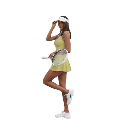 The New Tennis Dress Women Tennis Suit All-in-one Yoga Suit Women Outdoor Sports Fitness Running Clothes Fashion Training Suits