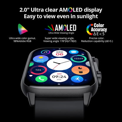 COLMI C81 2,0 tum AMOLED Smartwatch Support AOD 100 Sportlägen IP68 Vattentät Smart Watch Herr Dam PK Ultra Series 8