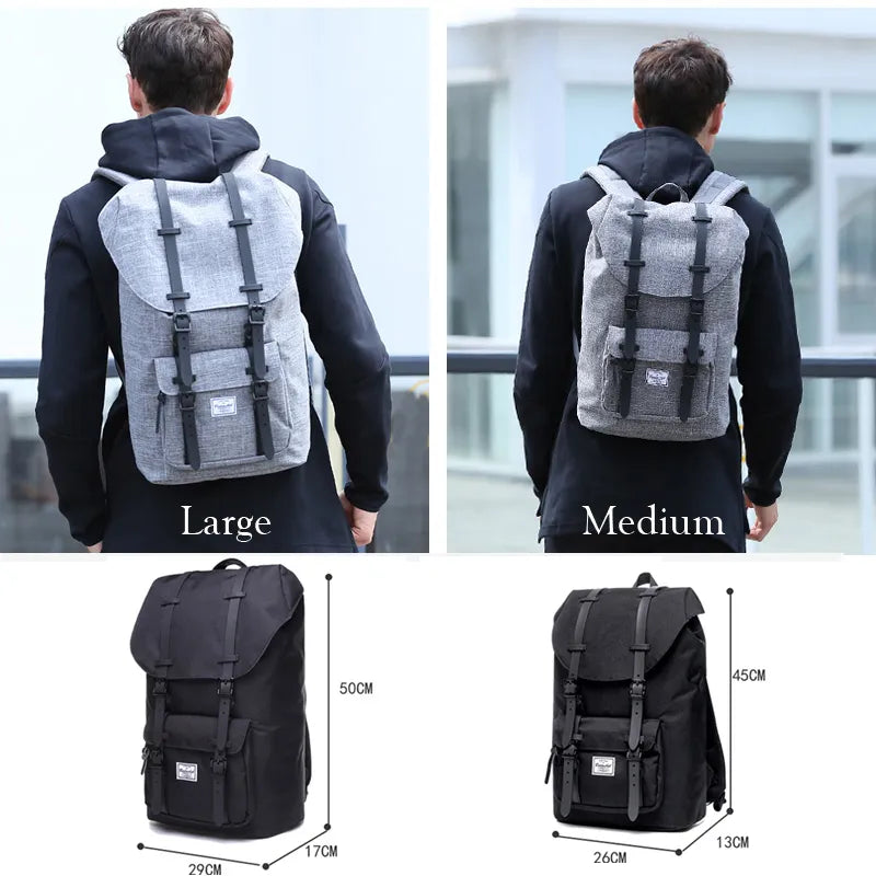 Bodachel Backpack Little America Male Bag School Bagpack Large Capacity Computer Laptop Rucksack 24L Style Knapsack Mochila