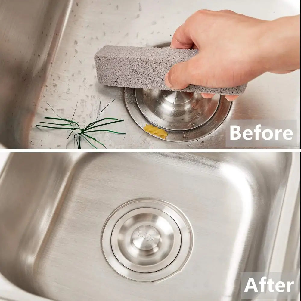 1/2PCS Pumice Stones Water Cleaning Pumice Scouring Pad Grey Pumice Stick Cleaner For Toilet Cleaner Brush Tile Sinks Bathtubs