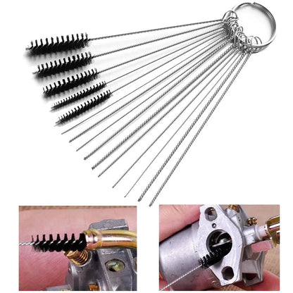 Carburetor Carbon Dirt Jet Remove Cleaning Needles Brushes Cleaner Tools for Automobile Motorcycle ATV Welder Carb Chainsaw